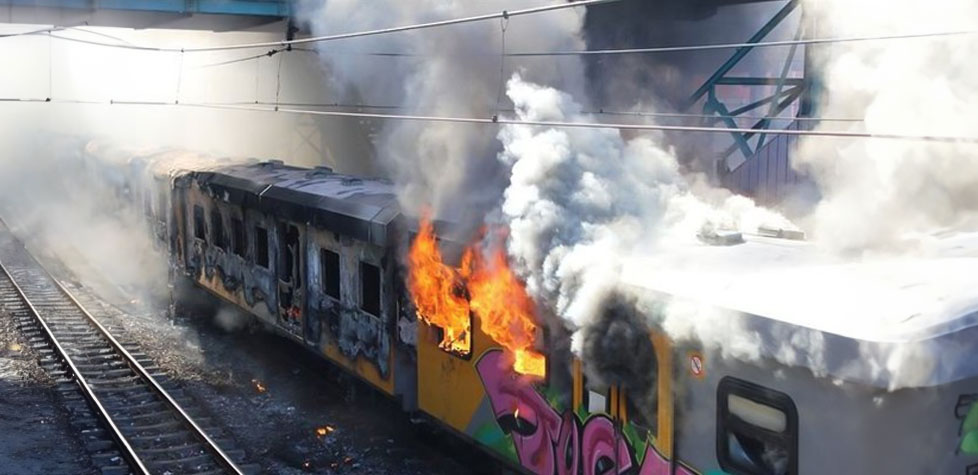 A proteção contra incêndio em transporte sobre trilhos