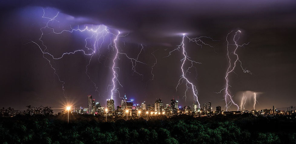 O alerta de tempestades elétricas