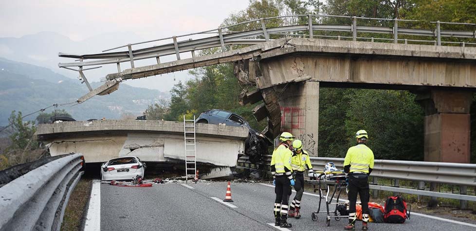 Não cumprem a norma técnica, os viadutos e as pontes entram em colapso estrutural